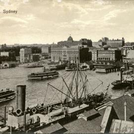 Postcard - Circular Quay Sydney, circa 1910