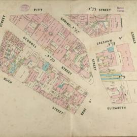 Plans of Sydney (Doves), 1880: Map 3 - Blocks 9, 10, 11, 12, 13