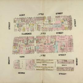 Plans of Sydney (Doves), 1880: Map 36 - Blocks 84, 85, 86