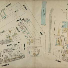 Plans of Sydney (Doves), 1880: Map 44 - Blocks 104, 105, 106, 107, 108, 109