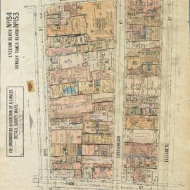 Plans of Sydney (Fire Underwriters), 1917-1939: Blocks 153, 154