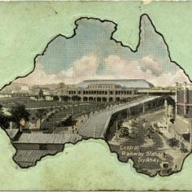 Postcard - Central Railway Station, Eddy Avenue Haymarket, 1909