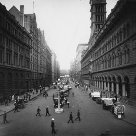 Martin Place towards Moore Street, George Street Sydney, 1925