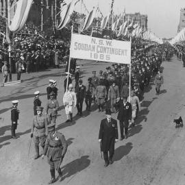 Soudan Contingent veterans, Victory Day celebrations, Sydney 1919