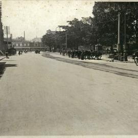 Street view of Hay Street and Belmore Park Haymarket, 1900