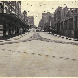 View of Castlereagh Street looking north from Hay Street, Haymarket, 1913