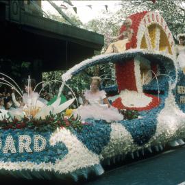 Water Board float, Waratah Spring Festival parade, Elizabeth Street Sydney, 1965