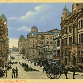 Postcard - Bridge Street Sydney, circa 1900