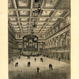 Sydney Town Hall's Centennial Hall, George Street Sydney, 1885