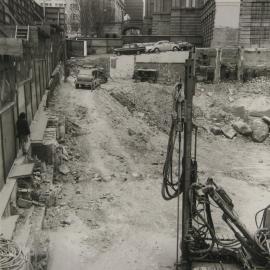 Construction of Town Hall House Sydney, 1972