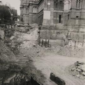 Excavation site, Town Hall House, 456 Kent Street Sydney, 1972