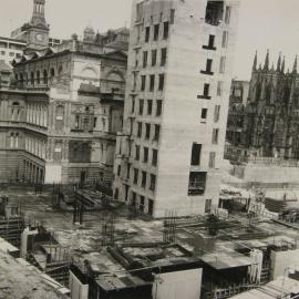 Construction of Town Hall House, 456 Kent Street Sydney, 1973