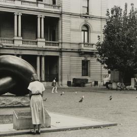Bonds of Friendship sculpture in front of Customs House, Alfred Street Circular Quay, 1980s