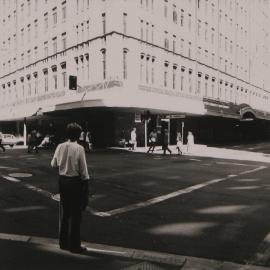 Intersection of Clarence Street and King Street Sydney, 1980s