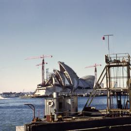 Construction of Opera House sails, Bennelong Point Sydney, 1966