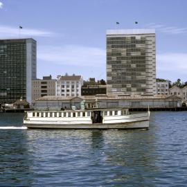 Ferry arriving at Circular Quay, 1960s