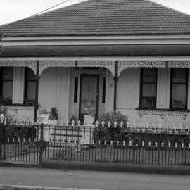 Double fronted house with decorative iron work, Wigram Road Glebe, 1970s