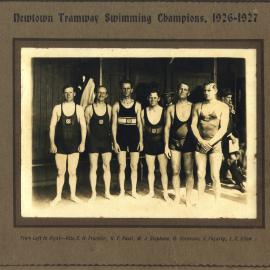 Newtown Railway and Tramway Institute - Swimming Champions, 1927