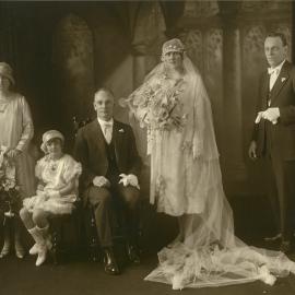 Wedding of Nora Keane and Leslie Fisher,  Newtown, 1925