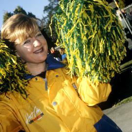 Council Staff member at Olympic Torch Relay at Prospect, Sydney, 2000