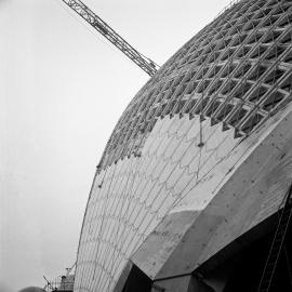 Sydney Opera House construction site, Bennelong Point Sydney, 1966