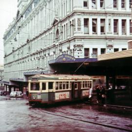 Tram in Goulburn Street Haymarket, 1953