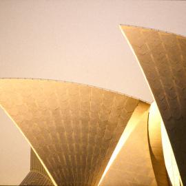 Golden sails of the Opera House, Bennelong Point Sydney, circa 1999