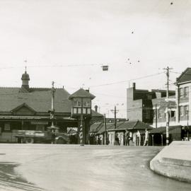 Newtown Railway Station, King Street Newtown, circa 1950