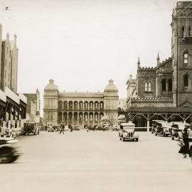 Sydney Hospital and St Stephens Church, Martin Place Sydney, 1935
