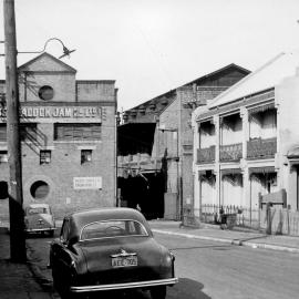 Peacock Jam Company, Camden Street, residential dwellings on Station Street Newtown, circa 1950