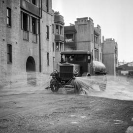 Street flushing truck on Meagher Street Chippendale, 1928