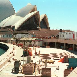 Pedestrian walkway and Opera Bar Sydney Opera House East Circular Quay Sydney, 1987