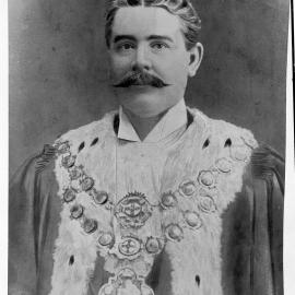 Portrait of Lord Mayor and Alderman Thomas Hughes, Municipal Council of Sydney