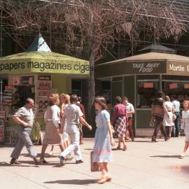 Stalls in Martin Place Sydney, 1983