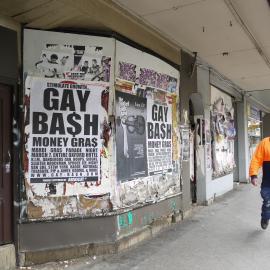 Gay ba$h - Money Gra$, poster, King Street south Newtown, 2009
