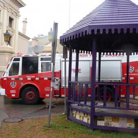 Fire truck outside Court House, Australia Street Newtown, 2009
