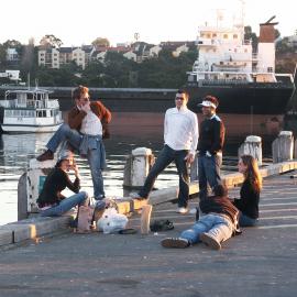 Fish Markets with group of people, Bank Street Pyrmont, 2003