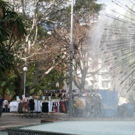El Alamein Fountain, market stalls, Fitzroy Gardens Macleay Street Potts Point, 2004