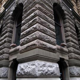 Trachyte and sandstone façade of 10A-16 Martin Place Sydney, 2010