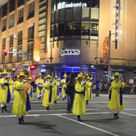 Traditionally dressed Korean band, Chinese New Year Parade, George Street Sydney, 2013