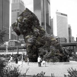 Jeff Koons' 'Puppy' sculpture, Circular Quay Sydney, 1996