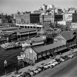 Constuction of Cahill Expressway, Circular Quay Sydney, 1950s