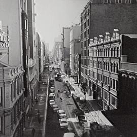 Clarence Street, from Druitt St to Market St, looking north.