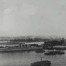 HMAS Australia & Canberra at Circular Quay