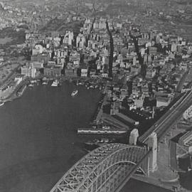 Aerial view of Sydney looking S over Circular Quay