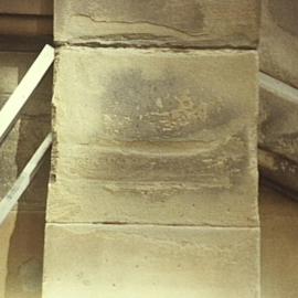 Detail of sandstone deterioration
