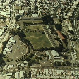 Aerial view of Victoria Barracks, Paddington.