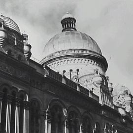 Central dome of the Queen Victoria Building (QVB) from George Street, 1960