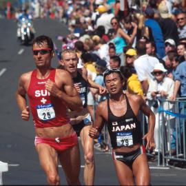 The Sydney Olympics Men's Triathlon, Macquarie Street, Sydney, 2000