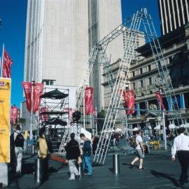 Alfred Street Olympic Live Site, Set-up, Alfred Street, Circular Quay, Sydney, 2000